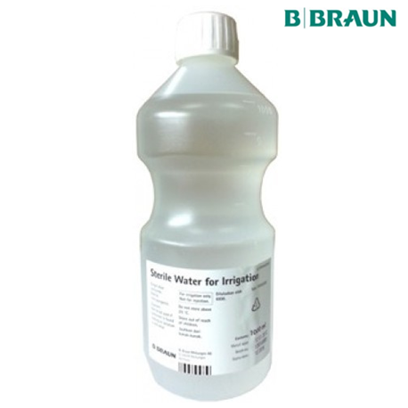 B Braun Sterile Water for Irrigation, 1000ml (6bottles/carton)